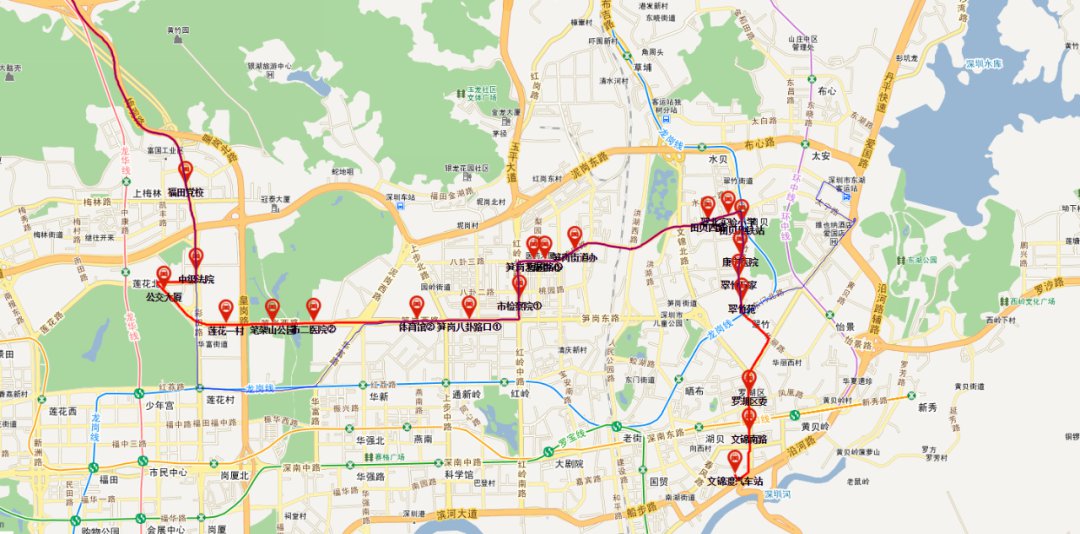 深圳333公交线路因场站到期调整附最新停靠站点