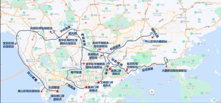 2022年深圳交通发布深港跨境货物运输车辆指定通行路线的通告