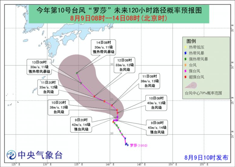 2019年第10号台风罗莎最新消息(持续更新)