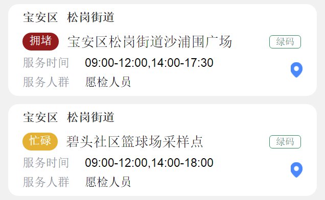 深圳宝安区3月2日开设109个核酸检测采样点