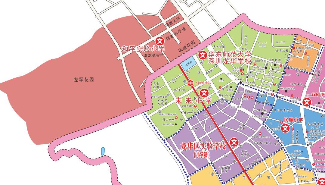 华东师范大学附属深圳龙华学校招生范围（含学区地图）