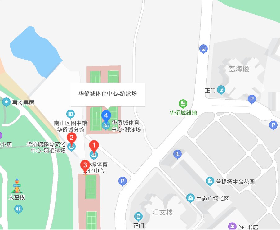 深圳华侨城体育中心游泳馆在哪里