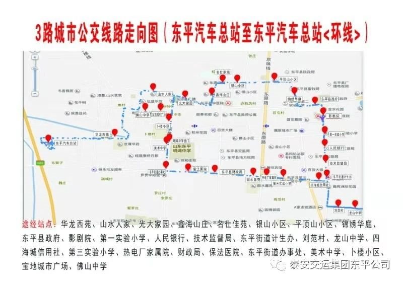 泰安部分公交线路恢复情况(3月20日)