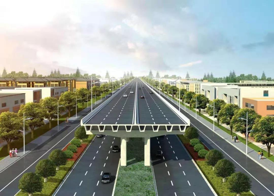 快速路剖面效果图