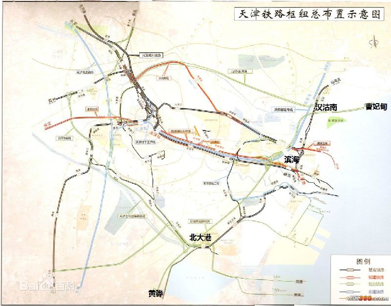 环渤海城际铁路线路规划