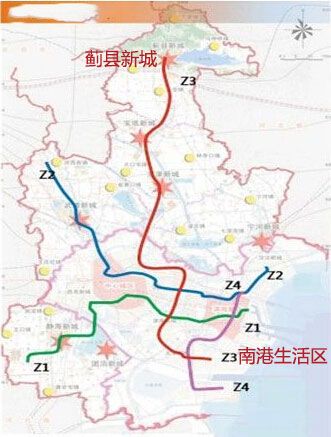 天津地铁z3线最新线路规划图片