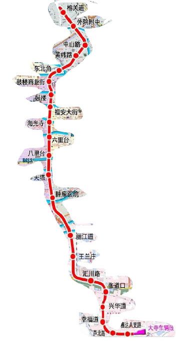 天津地铁7号线站点分布