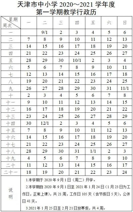第二学期于2021年2月22日(农历正月十一,周一)开学,7月12日(周一)