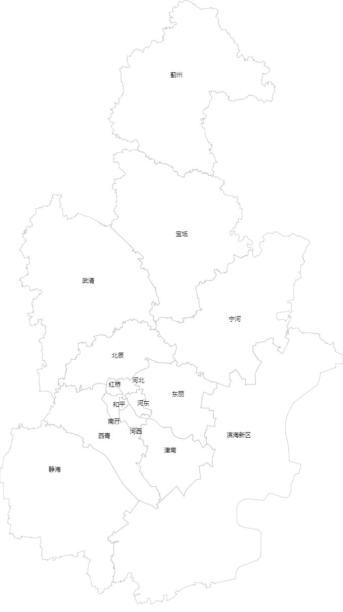 天津疫情分布图(各区人数汇总)