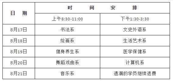 2020年天津市老年人大学开学时间