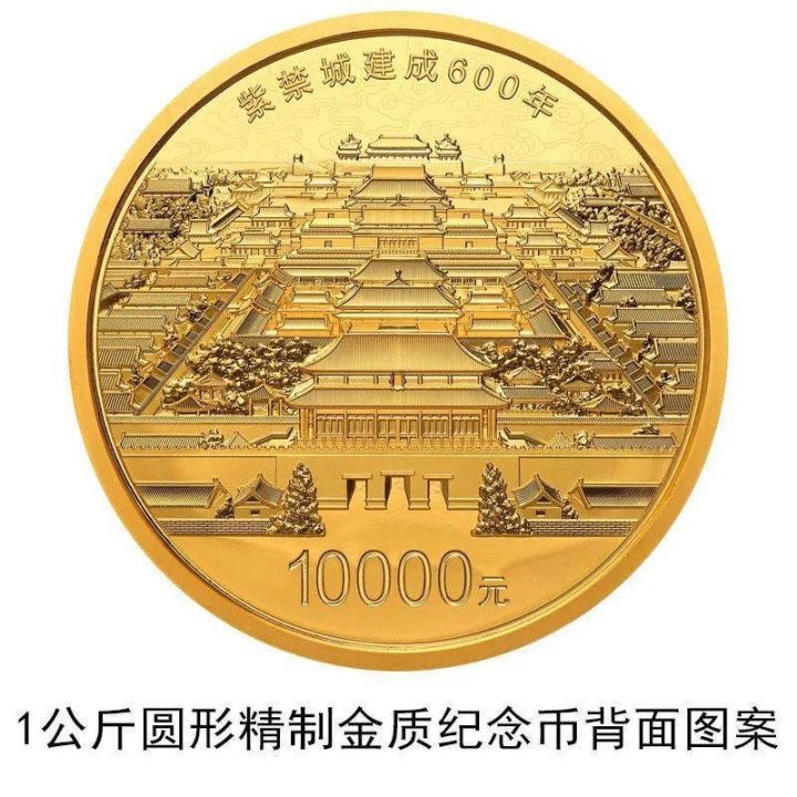 紫禁城建成600周年纪念币图案（圆形）