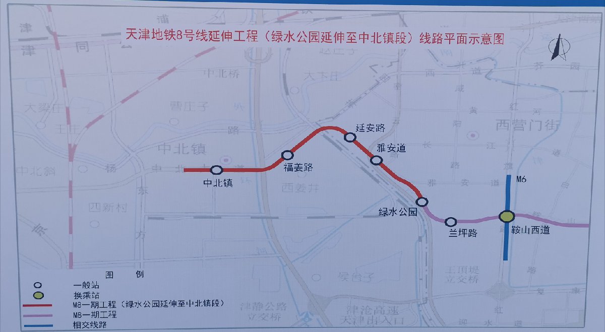 天津地铁8号线建成通车时间