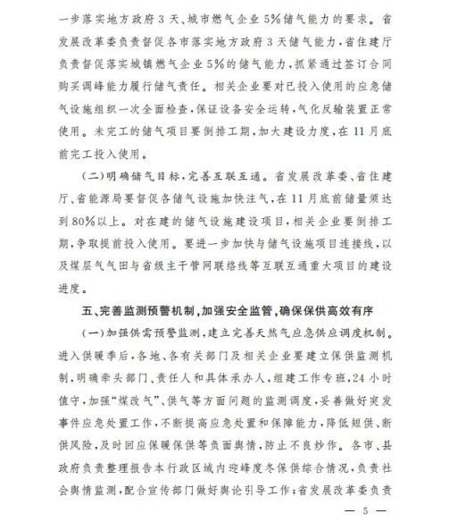 山西省关于做好今冬明春保暖保供工作的通知