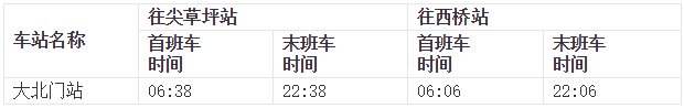 太原G1号地铁公交接驳线班车时间