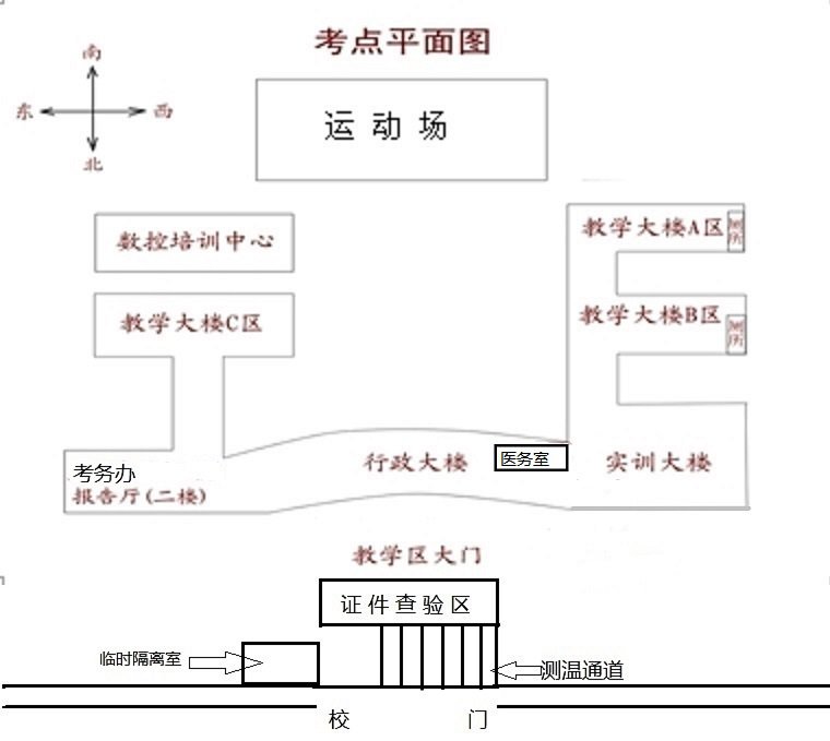 2021浙江公务员考试台州考场示意图汇总