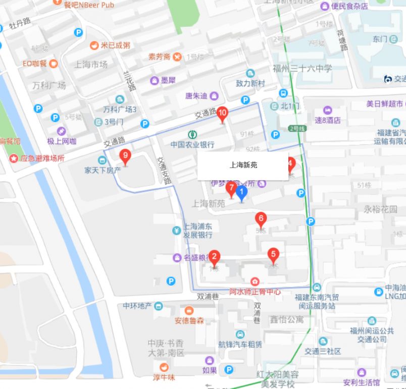 福州上海新苑公租房小区B类保障家庭租金标准