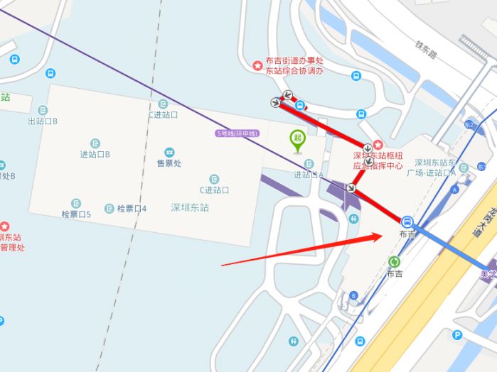 推荐路线:深圳东站→地铁5号线 →m191路公交→大梅沙海滨公园深圳