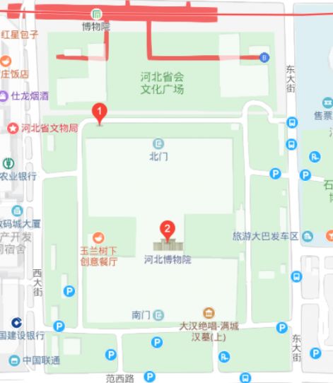 河北省博物馆怎么停车?