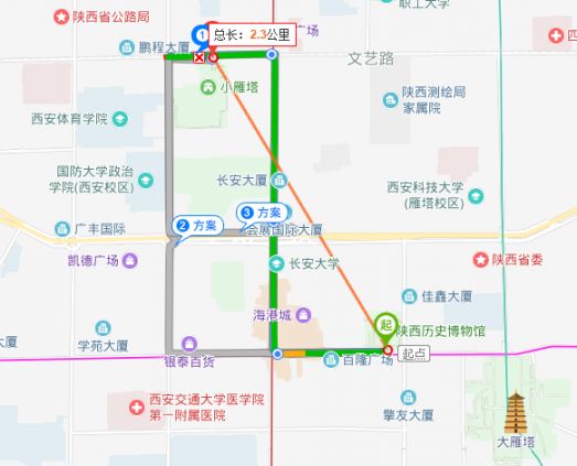 陕西历史博物馆离小雁塔多远