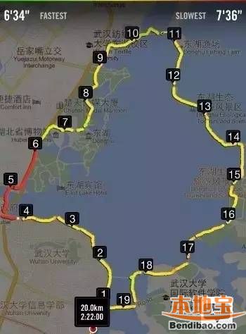 路线6:东湖风景区   基本涵盖武汉大部分5a风景区和4a景区,绝美的
