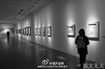 武汉高中美术老师圆梦开个人画展 45副作品估