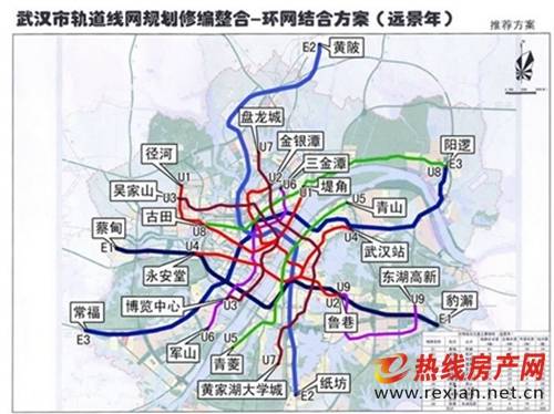 武汉地铁规划高清图(最新版本)