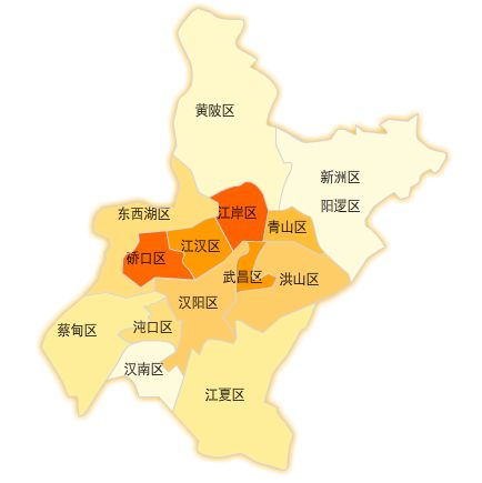 武汉房价地图(2015最新数据)图片
