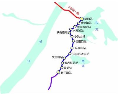 武汉地铁8号线二期规划出炉 串联武汉各大景点- 武汉本地宝