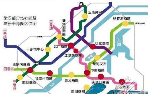 武汉商圈分布图