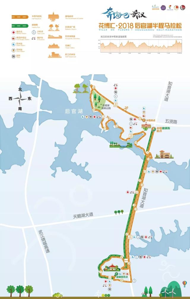 2018花博汇后官湖半马开跑时间与线路- 武汉本地宝