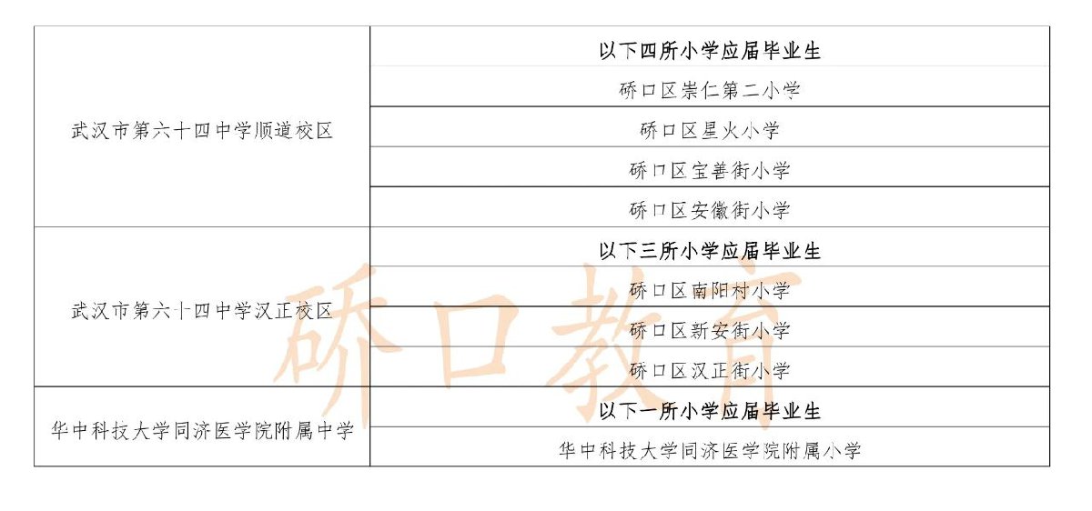 硚口区初中有哪些，硚口区哪个高中最好，对口小区划片最新，武汉硚口区重点中学排名一览表学校名单汇总(图4)