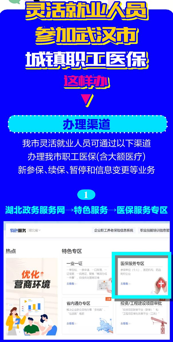 武汉灵活就业人员医保参保缴费指南（政策 渠道）