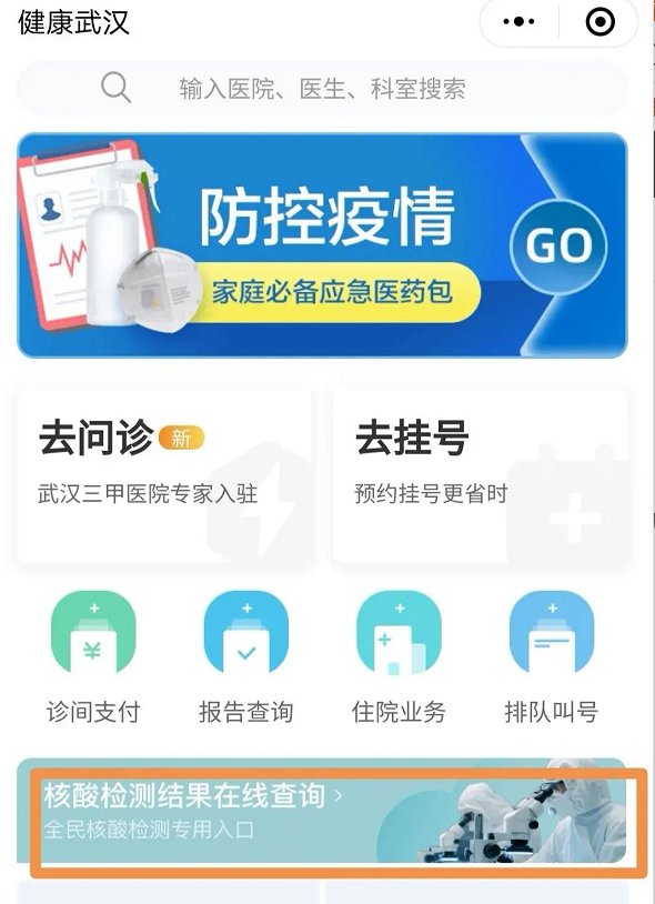 武汉全员核酸检测结果怎么查？