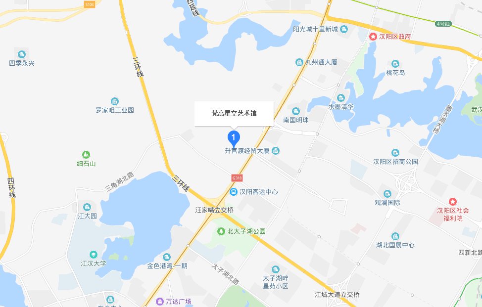 汉阳梵高星空艺术馆地址(附交通路线)