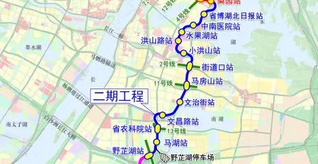 武汉地铁8号线线路图 站点详情(一期 二期 三期)