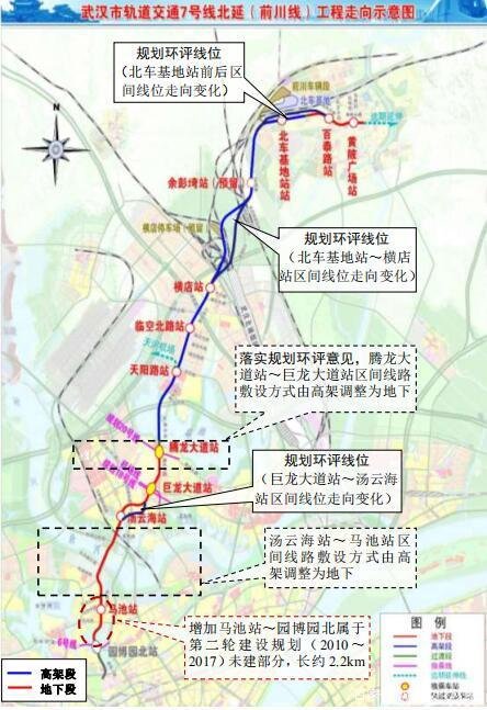 武汉地铁7号线北延线前川线最新消息通车时间站点线路图