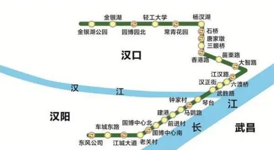 武汉地铁6号线线路图及站点一览（图）