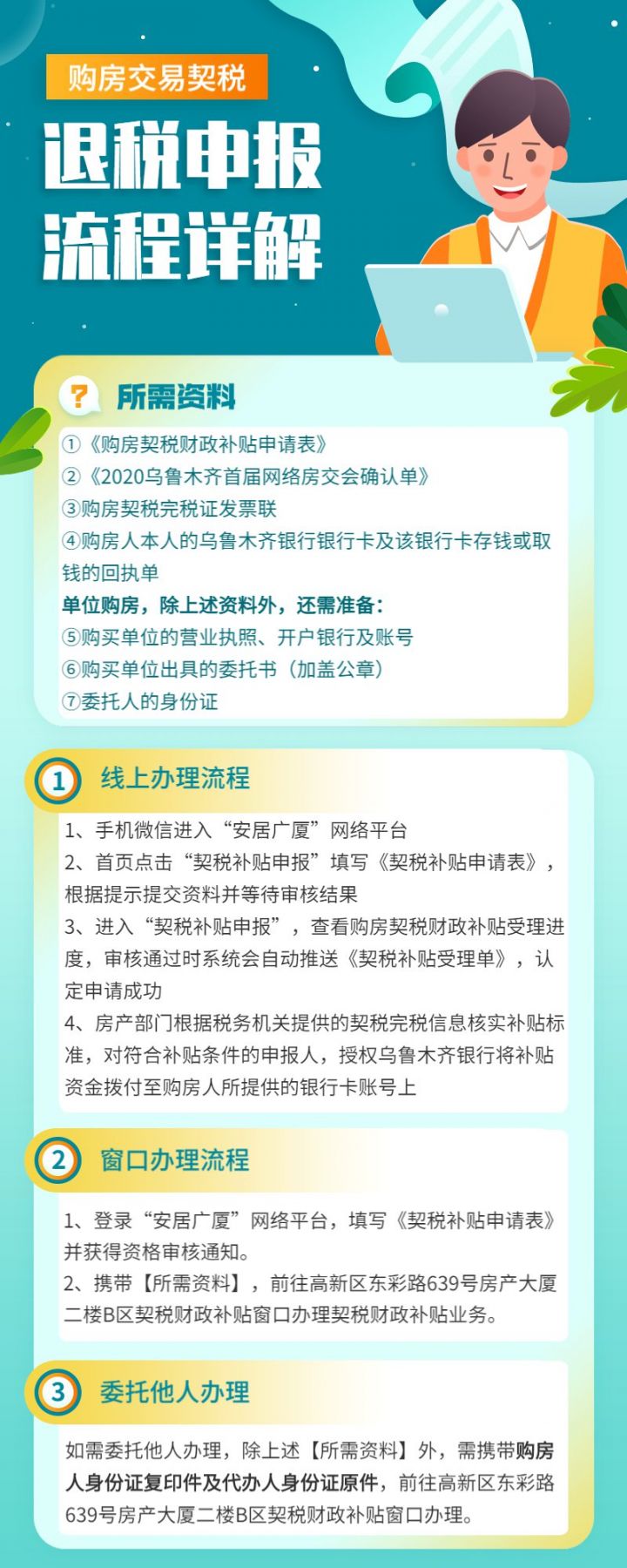 乌鲁木齐网络房交会购房契税补贴如何办理？
