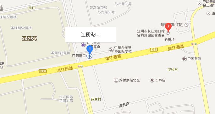 无锡交通地图 江阴港地址 江阴港地址:江苏省江阴市滨江南路与文