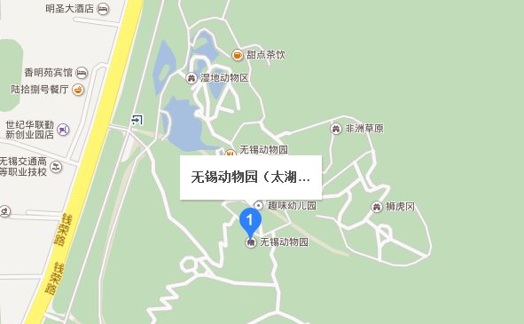 无锡动物园（太湖欢乐园）地图