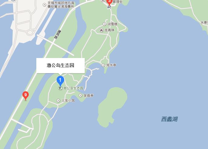 无锡渤公岛生态园地图