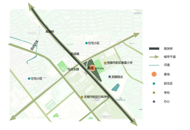 无锡新吴区新建一处小游园 地址位机场路与旺庄东路交叉口