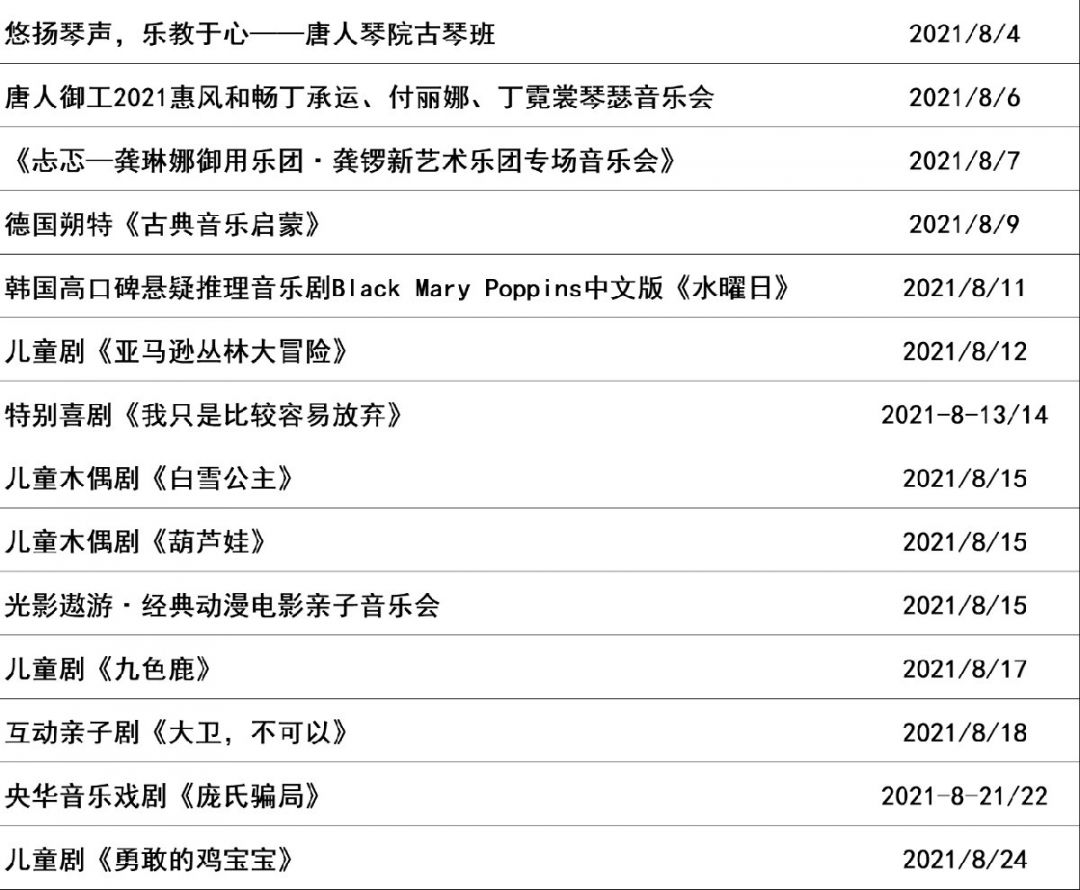 2021无锡大剧院因疫情防控需要近期演出取消通知