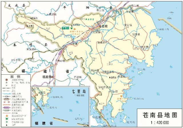 苍南县位于浙江省的最南端,濒临东海,南连福建,素有浙江"南大门"之称图片