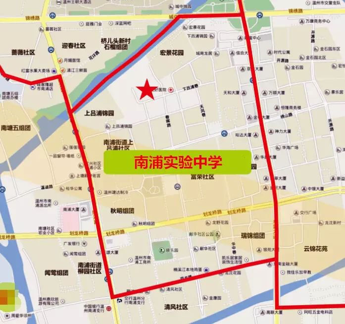 温州市鹿城区初中学区划分详解(附地图)