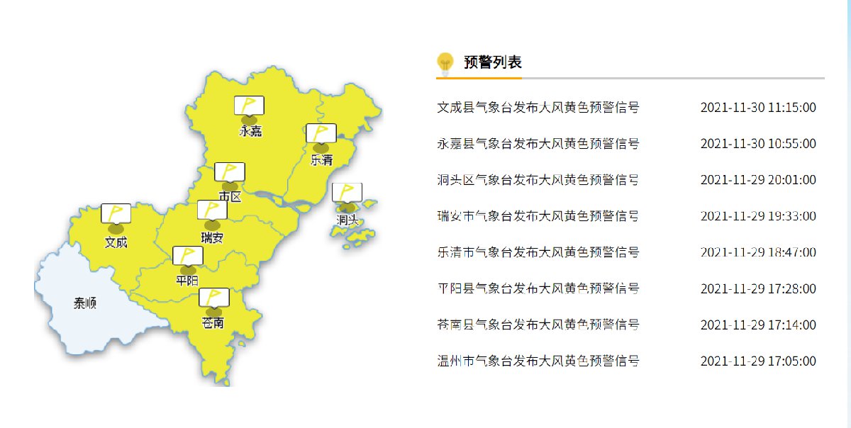 温州强冷空气带着霜冻来了 12月1日起温州最低温降至5℃