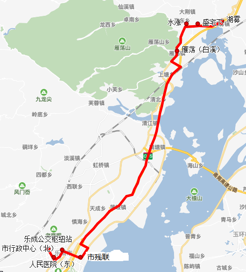 k155路——乐成公交枢纽站-仙溪(高速直达)