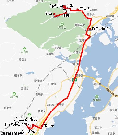 8月27日起乐清公交优化调整7条山老区直达市区公交专线