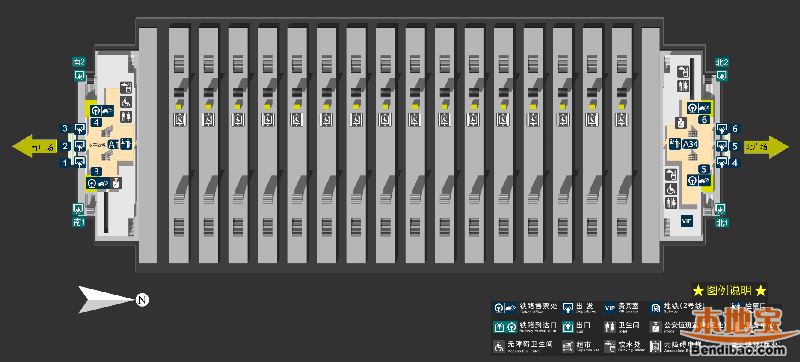 西安北站平面示意图