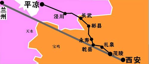 西平铁路线路图